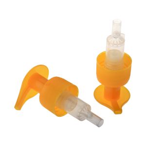 Large Dose 28/410 Daily Use Lotion Pump Dispenser With Stripes And Left Right