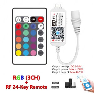 Mini Led Smart Controller Wifi Single Color Rgb Rgbw Remote Control App Voice