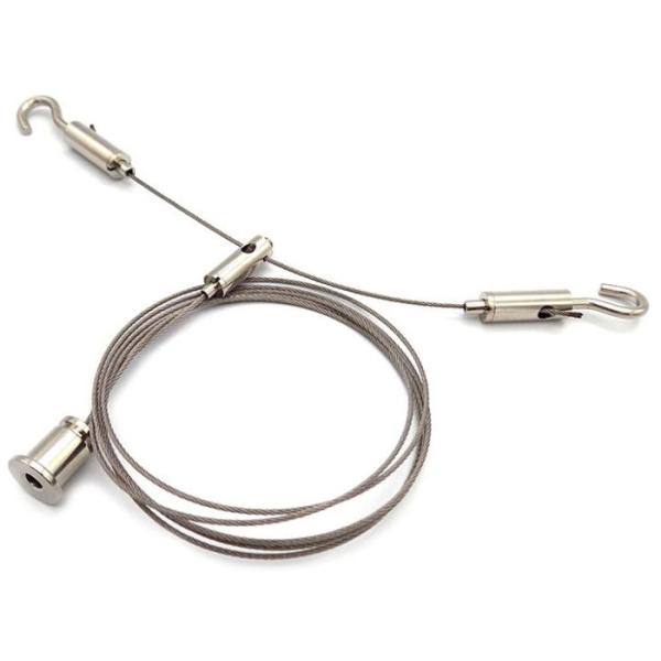 Brass + Steel Wire Suspension Systems , Ceiling Light Cable Kit For Lighting