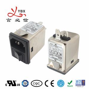 China YB-B Series 10A IEC Inlet Filter With Switch EMI Noise Filter For Electronic Equipment on sale
