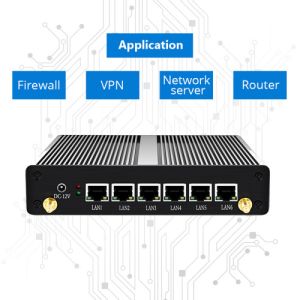 Intel Core I3 / I5 Fanless Desktop Software Router 6 RJ45 LAN DDR3 8GB RAM