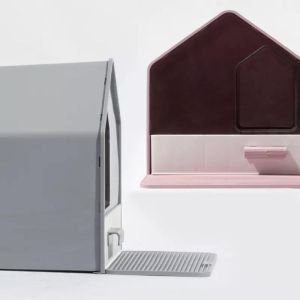 Convenient Practical Plastic Cat Toilet With Litter Scoop Semi Enclosed Litter