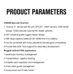 Handheld 2d Qr Code Barcode Scanner Handheld Computer Android Logistic PDA Stock