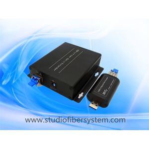 4Port USB3.0 over dual or single SM/MM fiber to 250m for industrial printer