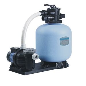 Plastic Swimming Pool Sand Filters With Pumps Set , Water Filtration Equipment