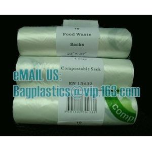 China Corn starch bags, sacks, Compostable, OXO-BIODEGRADABLE, Biodegradable packaging, eco, biodegradable garbage bag compost on sale