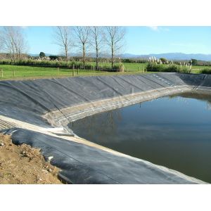 Rigid HDPE LDPE Composite Geomembrane Anti Seepage Impermeable Smooth Textured