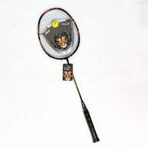 Full Carbon Fiber Racquet Wooven Handle Moderate Lightest Badminton Racket