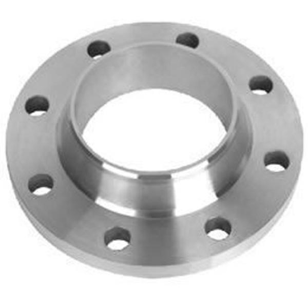 Weld Neck Flange Stainless Steel Flange Custom Silver ASTM / ASME Forged Steel Flanges Long Type