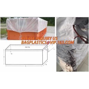 4mil 20yard open top drawstring dumpster container liners,Drawstring Dumpster
