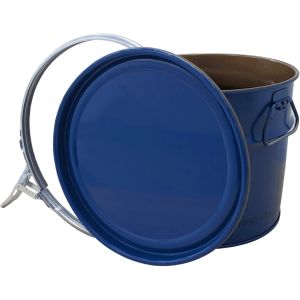 18 L Tinplate Bucket With Lid With Clamping Ring