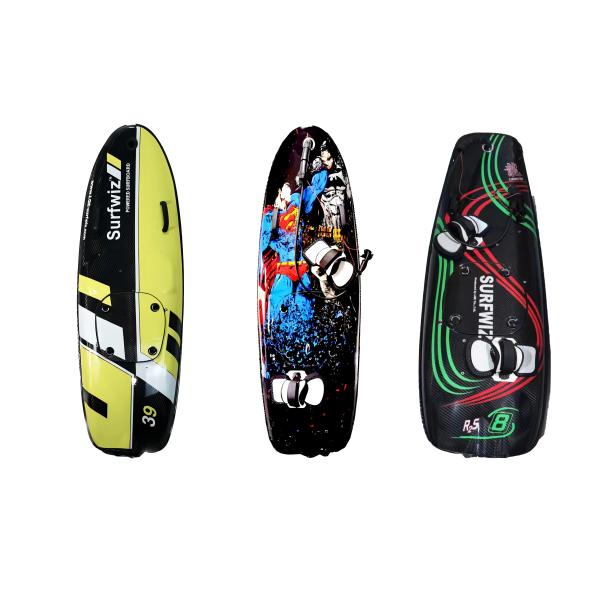 BluePenguin Electric Hydrofoil Power Surfboard with Custom Pattern and Carbon