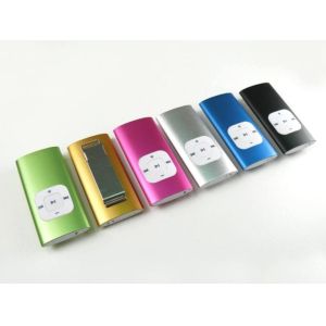Fashionable Colorful Mini Clip Mp3 Player with Built - in Polymer Lithium