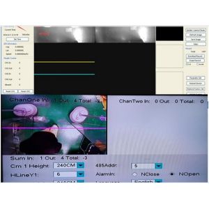 3G Binocular Bus people counting passenger in bus System Stored Data in HDD or