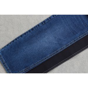 11.2 Oz Stretch Denim Fabric With Slub Black Back Side Jeans