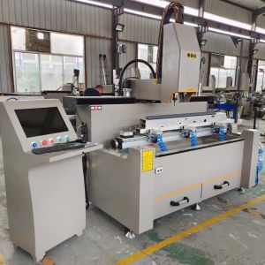 Window Manufacturing Machines CNC Double Spindle Aluminum Drilling And Milling