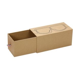 Sunglasses Paper Packaging Box ODM Logo Printing Drawer Type With Puller