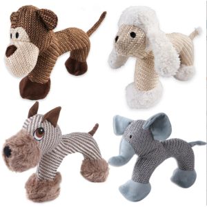China Rubber Plush Puppies Dog Toys Safe For Aggressive Chewers on sale