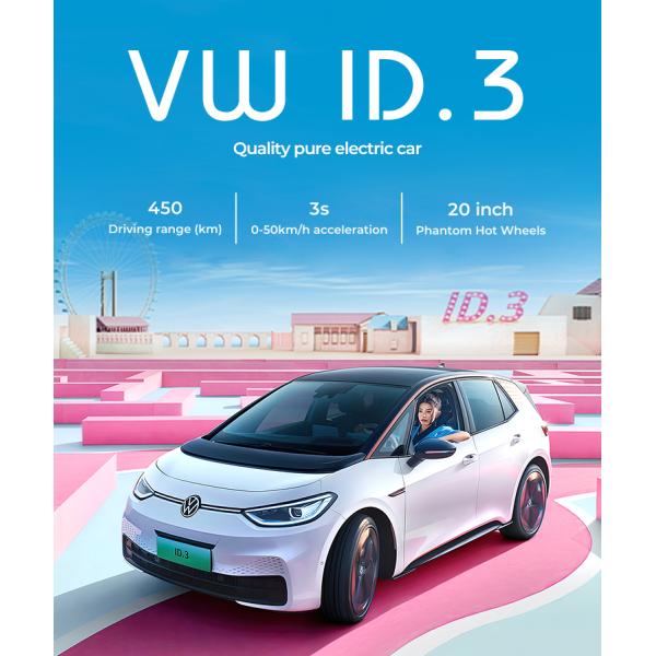 160km/H VW ID3 SUV Smart Electric Cars 5 Seater 450KM Range