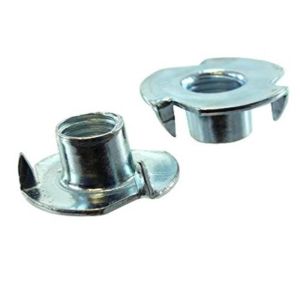 M10 Gr 4.8 8.8 Carbon Galvanized Tee Nut With Pronge Blue White Zinc Plating
