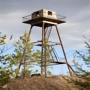 Fire Observation Forest Outlook Security Guard Watch Tower 120ft Self Supporting