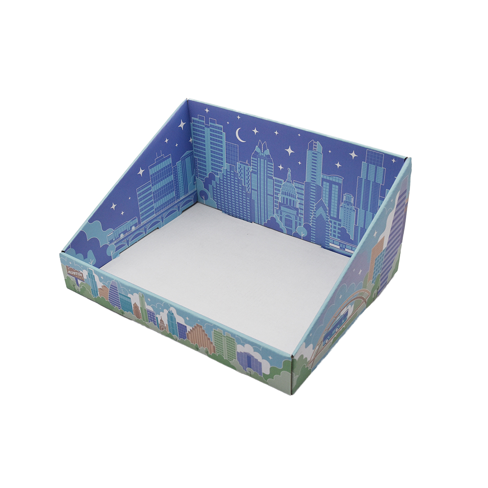 Custom Logo Display Boxes for Store Shop Gold Foil Printed Square Shaped