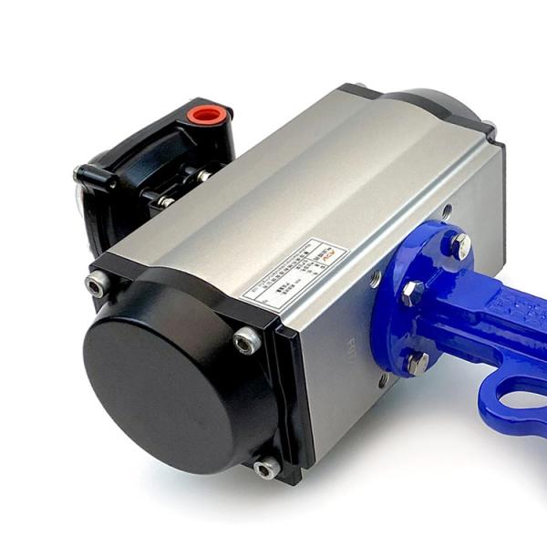 Pneumatic Actuated Water Butterfly Valves DN50-DN400 For Semi Lug Connection And Structure