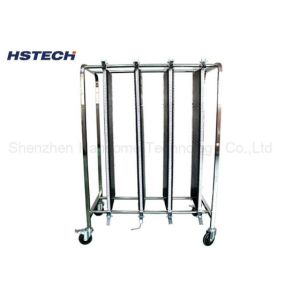 PCB Handling Equipment 3 Layers Anti Static 4 Wheels Moving PCB Storage Turnover