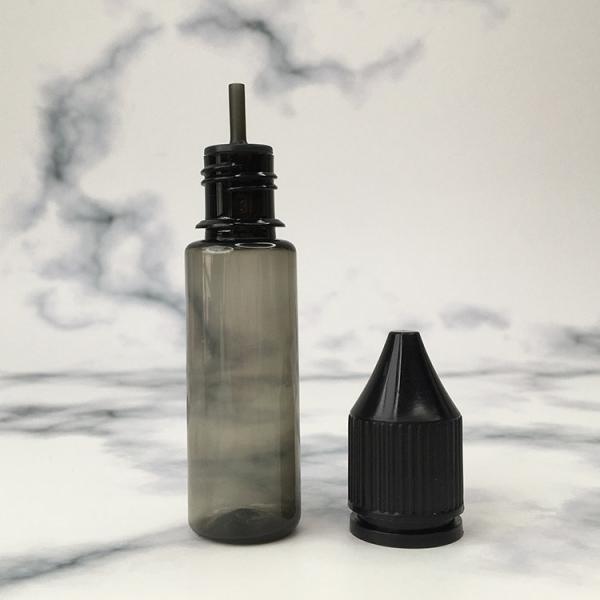Transparent Childproof Screw Cap E liquid bottle with Custom Logo Printing