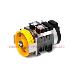China 180kg Elevator Lift Gearless Traction Machine Motor 3400kg Static on sale