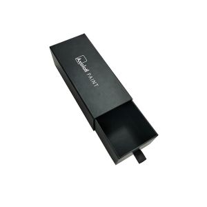 Black Lamination Paper Slide Box , Professional Printing Sliding Drawer Gift