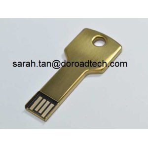 Wholesale Promotional Gift Metal Key Shaped USB Flash Drives, 100% Original and New Memory Chip from china suppliers