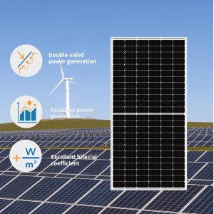 Industrial 435W Monocrystalline Solar Panel Double Sided Power Generation