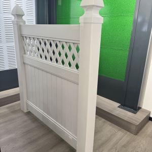 Wholesale Sustainable Vinyl Fence Pannels Column 2590mm Garden Fence Panels Pvc from china suppliers