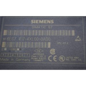 Wholesale SIEMENS 6ES7417-4XL00-0AB0 SIMATIC S7-400, CPU 417-4 4 MB WORK MEMORY (2 MB CODE; 2 MB DATA) 1 MPI 12 MBIT/S from china suppliers