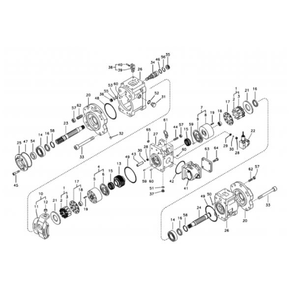Excavator K3V180DT VOE14500380 hydraulic pump EC360B high quality main pump