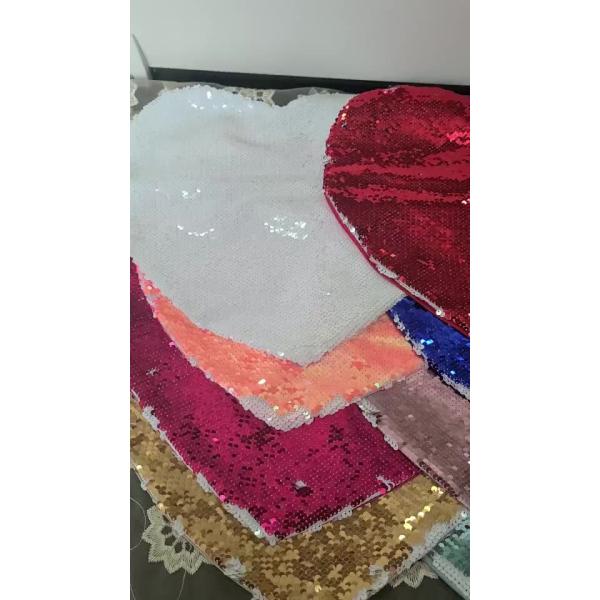 2021 Wholesale Cheap Price Custom Mermaid Sublimation Flip Reversible Heart