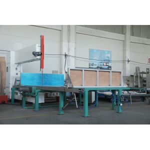 Easy Operate Automatic Vertical Cutting Machine , Polyuretan Foam Machine