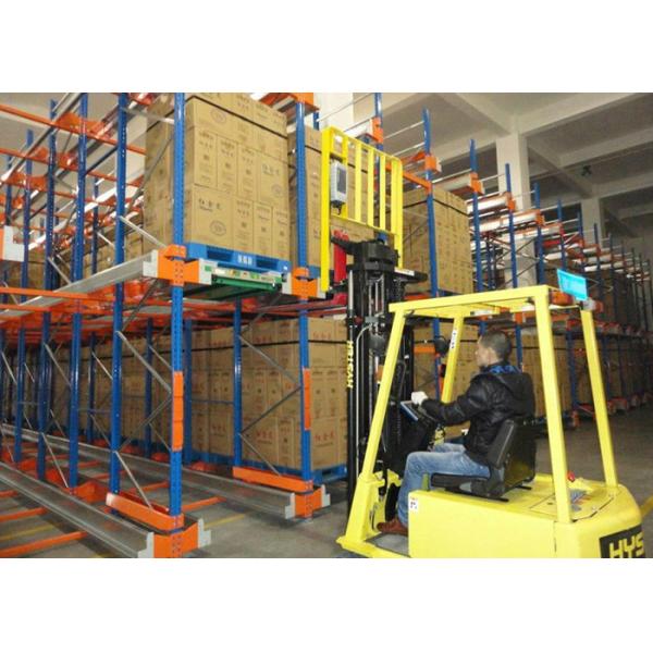Bolted Warehouse Radio Shuttle Racking System , Pallet Shuttle System For