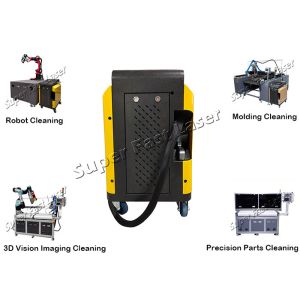 100W Rubber Tyre Mold JPT Fiber Laser Cleaner Machine