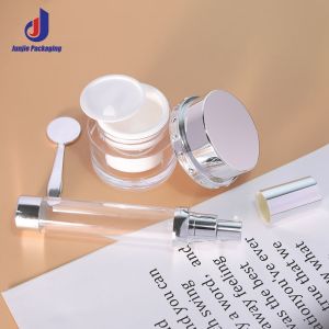 Printing Color-spray Painting ABS Plastic Empty Octagonal Attar Oil Bottle with