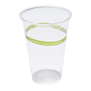 Bulk Clear Biodegradable PLA Cups For Espresso Coffee Customized