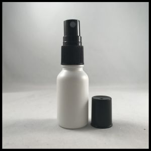 Matte White Essential Oil Glass Dropper Bottle 15ml With Pump Spray Cap
