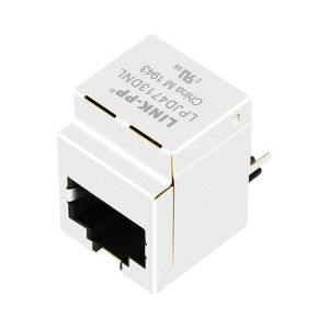Wholesale Halo HFJV1-E1G01RL Compatible LINK-PP LPJD4713DNL 1000 Base-T RJ45 Vertical MagJack Connector Without Leds from china suppliers