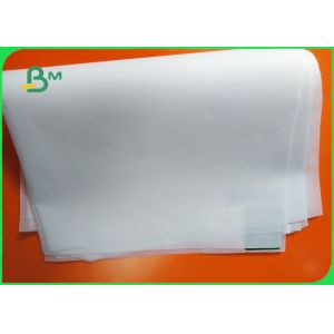 FDA Biodegradable Food Grade Paper Roll / 50gsm 60gsm White Brown Paper Roll