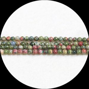 Assorted Gemstone Crystal Unakite Clear Quartz Loose Beads Strands for Jewelry A