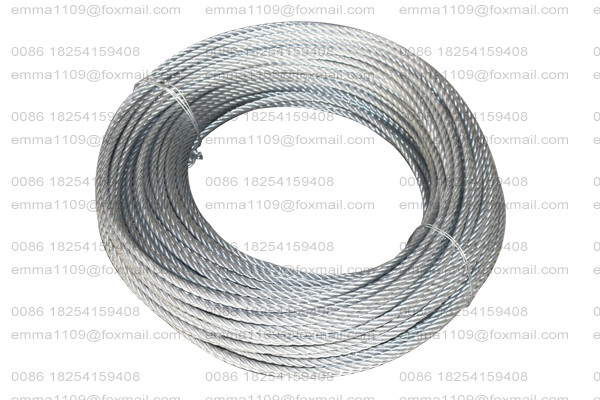 Hot Galvanized 8.3mm Steel Wire Rope for ZLP630 Suspended Power Platform