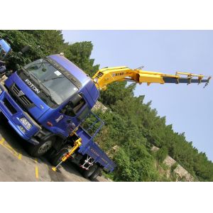 Durable 16 Ton Transporting Articulated Boom Crane , Hydraulic System