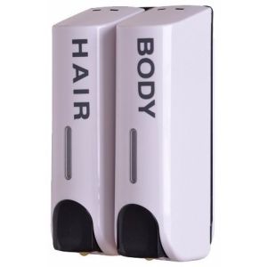 2 x 350ml Manual Double Application Liquid Soap Dispenser