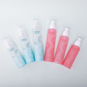 Custom Toner Cosmetic Spray Bottle Clear Cylinder PET Spray Bottle For